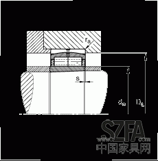 圓柱滾子軸承 F-800485.ZL-K-C5, 特殊軸承，浮動軸承，雙列，錐孔，錐度1:12，可分離，帶保持架